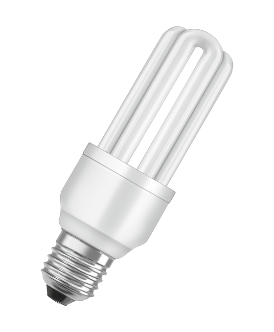 OSRAM DULUX STAR 11W/827 E27 ENERGY SAVER - Warm white energy-saving compact lamp featuring classic E27 base, providing cozy, soft lighting ideal for home environments while ensuring reduced power consumption